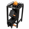 meejon wood fired rocket stove for home & outdoor cooking, smokeless metal chulha, heavy duty lakdi ka chulha angeethi sigdi, camping hiking picnic bbq stove for large family